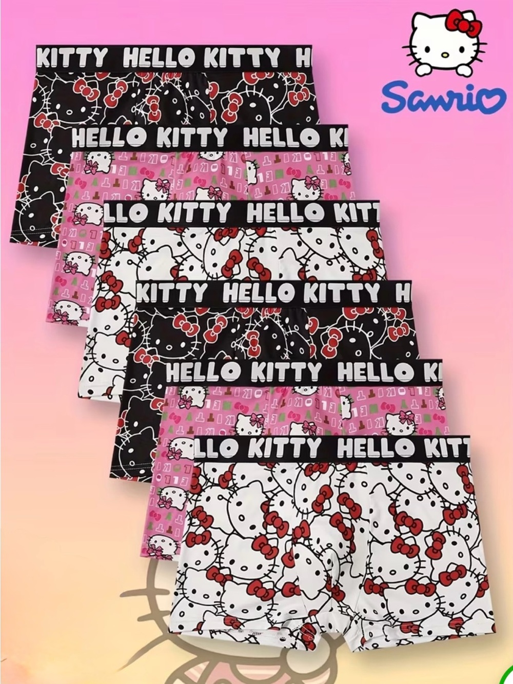 (L) Sanrio Hello Kitty women Boxer Briefs(NWOT)